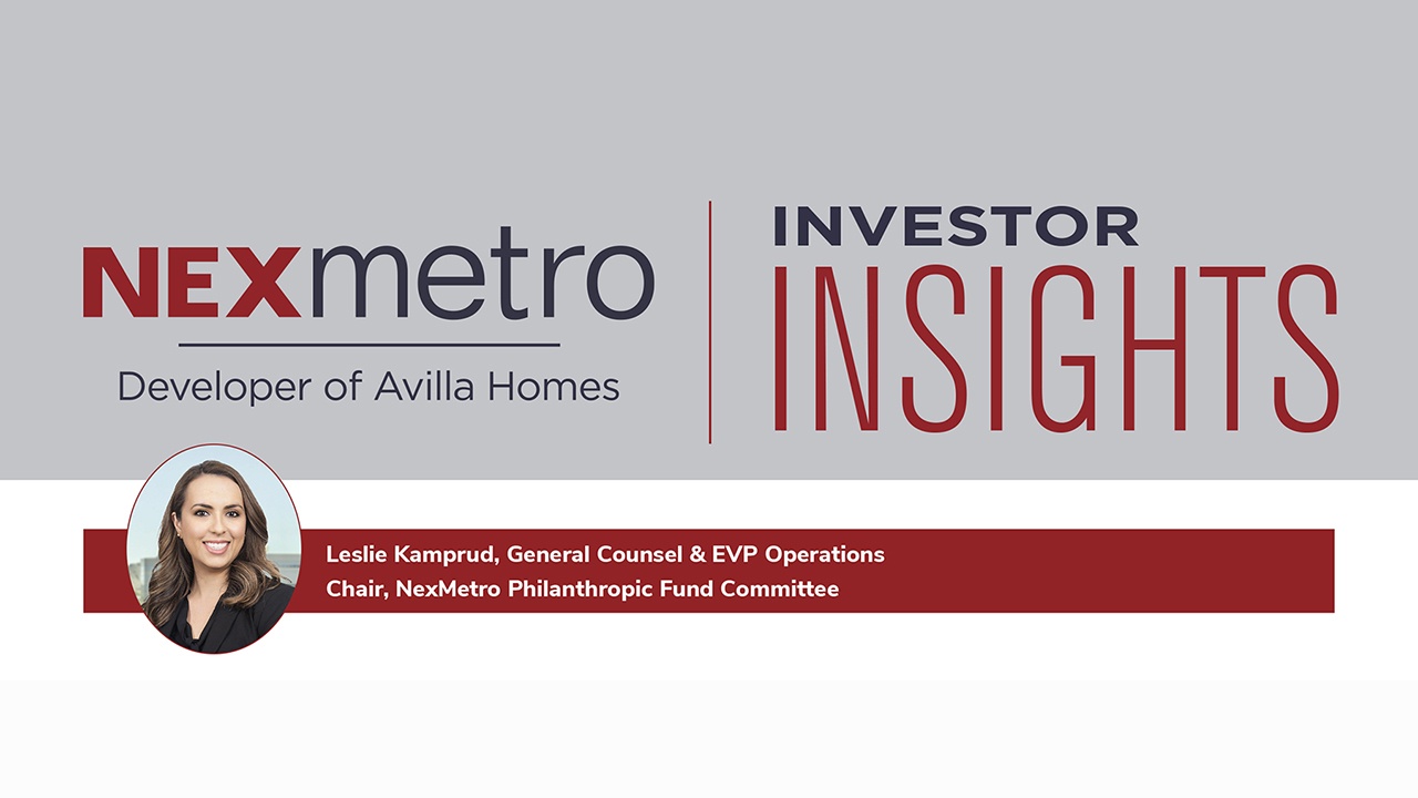 Why Our Philanthropy Matters to Investors: The NexMetro Philanthropic Fund