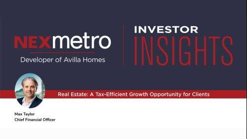 Real Estate: A Tax-Efficient Growth Opportunity for Clients